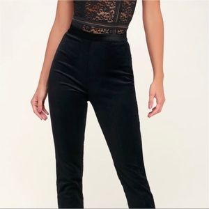 Lulu’s Velvet high waisted pants